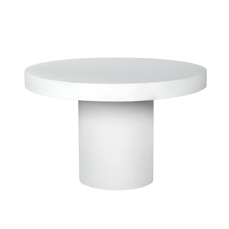Buy Sola White Concrete Round Dining Table - James Lane Australia