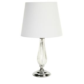 Juliet Glass Table Lamp color Silver