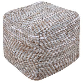 Meknes Pouf - 40cm x 40cm x 40cm color White