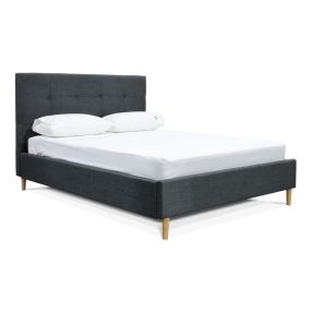 Talia Bed frame Charcoal color Charcoal