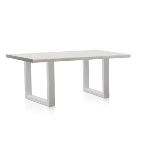 Apollo Faux White Marble Dining Table White color White