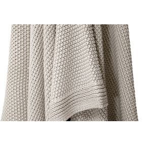 Cotswold Knitted Throw Pebble - 170cm x 130cm color Pebble