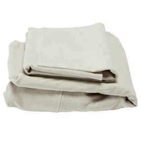 Como Linen Darling Sofa Cover Oatmeal -1.5 Seater color Oatmeal