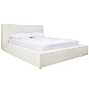 Eden Boucle Bed Frame Ivory color Ivory