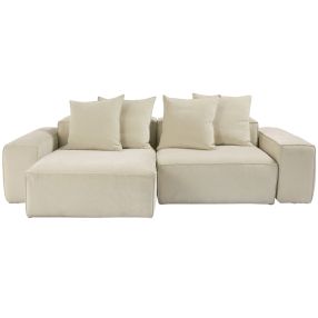 Riley Muse Flax Modular Sofa - 2 Seater Chaise color Flax