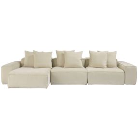 Riley Muse Flax Modular Sofa - 3 Seater Chaise color Flax