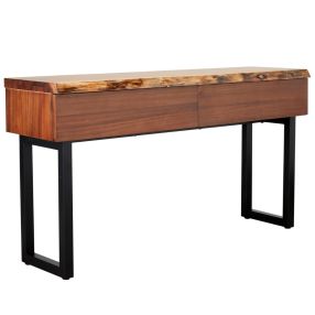 Croft Australian Blackwood Console Table - 2 Drawer color Blackwood