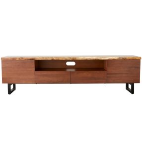 Croft Australian Blackwood TV Unit - 220cm color Blackwood