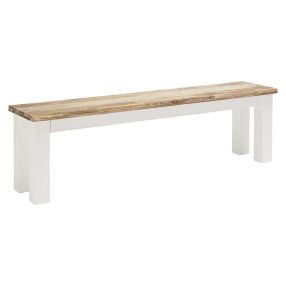 Somara Dining Bench color White/Natural