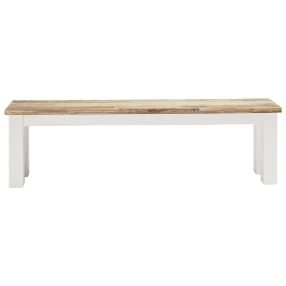 Somara Dining Bench color White/Natural