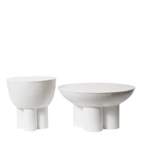 Maximus Side Table White color White