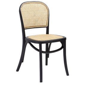 Laguna Dining Chair Black / Natural color Black/Natural