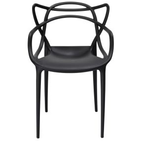 Manly Dining Chair Black color Black