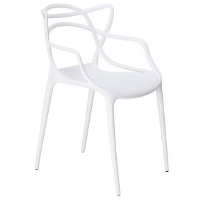 Manly Dining Chair White color White