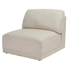 Amelia Armless Chair Module Sea Pearl color Sea Pearl