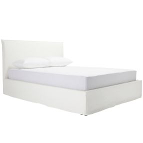 Noosa Lift Storage Bed Frame Pure White color Pure White