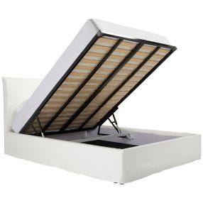 Noosa Lift Storage Bed Frame Pure White color Pure White