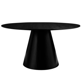 Soho Round Dining Table Black color Black