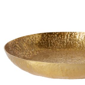 Taj Decorative Tray Gold - 25cm color Gold