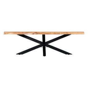 Madras Live Edge Solid Acacia Wood Coffee Table color Natural