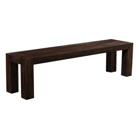 Merrit Umber Mango Wood Bench Seat color Umber