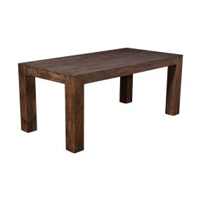 Merrit Umber Mango Wood Dining Table color Umber