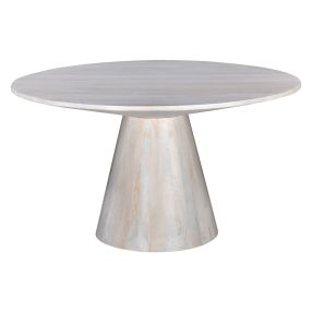 Orion Mango Wood Round Dining Table Natural color Natural