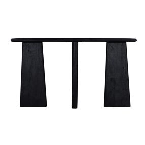 Ulta Console Table Mango Wood - Black color Black