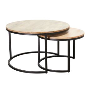 Bilara Nested Coffee Table Set color Natural