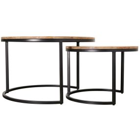 Bilara Nested Coffee Table Set color Natural