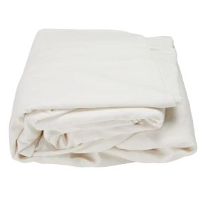Como Linen Sofa Cover Pure White color Pure White
