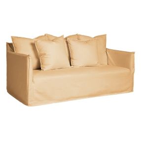 Como Linen Sofa Wheat - 2.5 Seater color Wheat