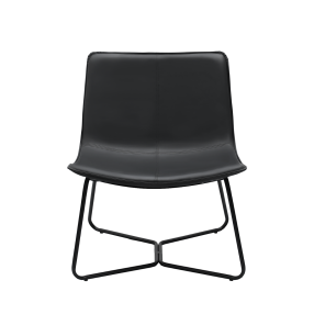 Montana Saddle Accent Chair Black color Black