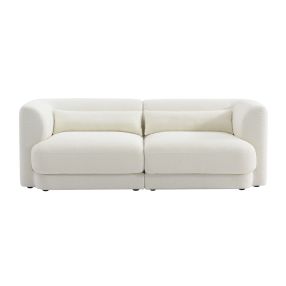 Santa Monica Modular Sofa Boucle Ivory - 2 Piece color Ivory