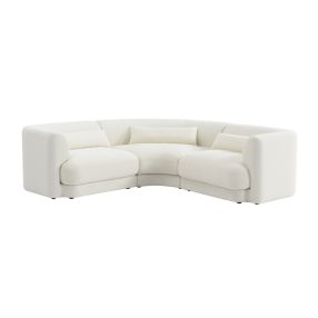 Santa Monica Modular Corner Sofa Boucle Ivory - 3 Piece color Ivory