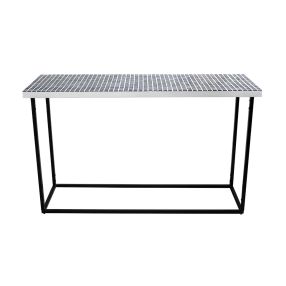 Mykonos Console Table color Blue/White/Black
