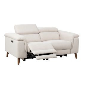 Dylan Orson Almond with 2 Electric Recliner Sofa - 2 Seater color Almond