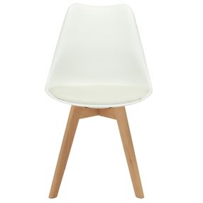 Oscar Dining Chair White color White