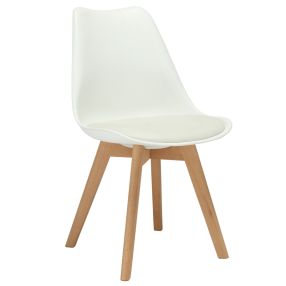 Oscar Dining Chair White color White