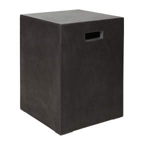 Marbella Concrete Stool Black color Black