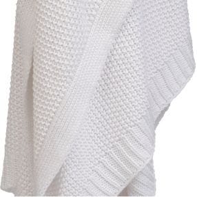 Cotswold Knitted Throw White - 170cm x 130cm color White