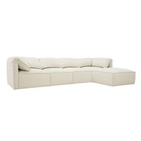 Kai Tribute Shell Modular Sofa - 4 Seater and Ottoman color Shell