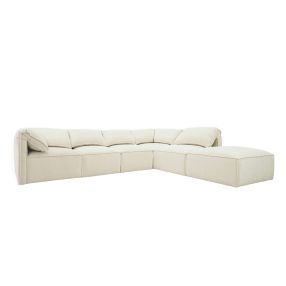 Kai Tribute Shell Modular Sofa - 5 Seater and Ottoman color Shell