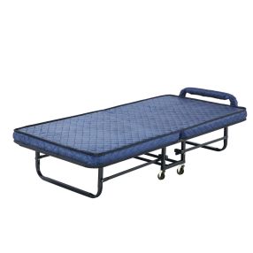Fold Up Bed - Black Convex Edge Single color Black