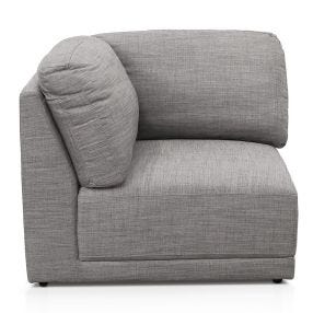 Amelia Corner Module Soft Grey color Soft Grey