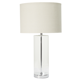 Beckett Glass Table Lamp color Silver