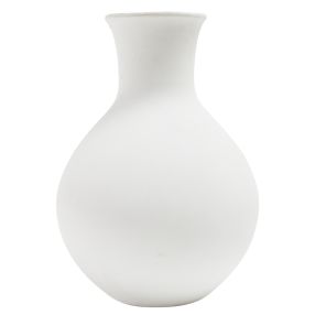 Corfu Vase White Concrete - 35cm Dia color White