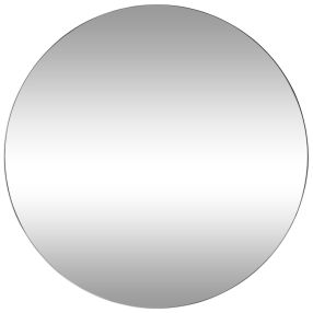 Minim Round Wall Mirror White - 120cm color White