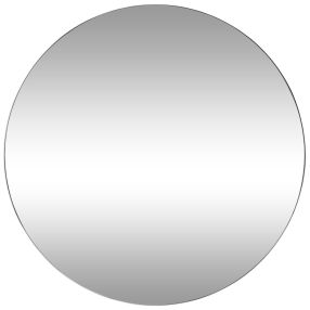 Minim Round Wall Mirror White - 120cm color White