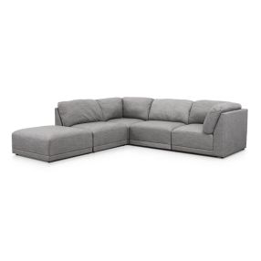 Amelia Modular Sofa Soft Grey - 5 Piece color Soft Grey